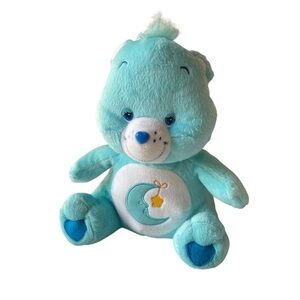 CARE BEARS 12” Blue BEDTIME Bear Plush Stuffed Animal Moon Star Nanco Plush Toy